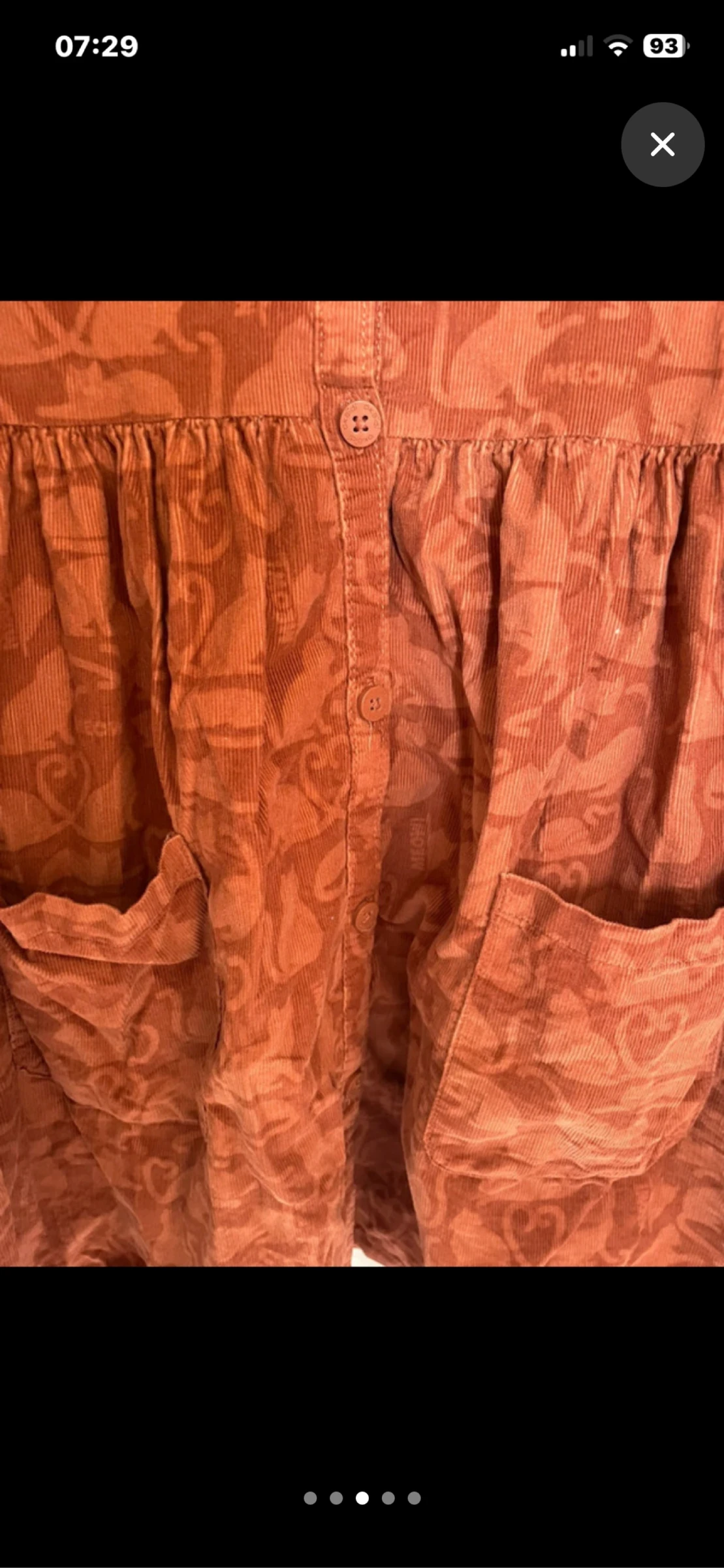 Vestido de terciopelo talla 6 años – photo 3